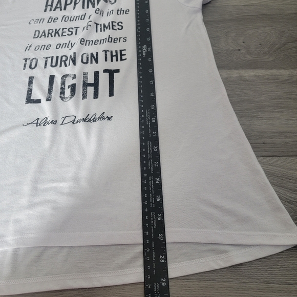 Harry Potter‎ White Crew Neck Shirt Size XXL Happiness Can Be Found Short Sleeve - Picture 5 of 8